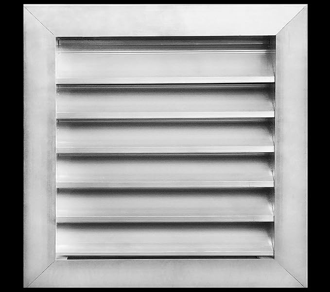 HVAC Premium 16"W x 14"H Aluminum Exterior Gable Louver Vent for Walls & Crawlspace - Weather-Resistant Air Grille with Screen Mesh - [Outer Dimensions 17.75"W x 15.75"H]