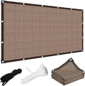 Shade Cloth for Garden, 3 x 16 FT 90% Sun Shade Cloth for Greenhouse, Patio, Plants Cover and Chicken Coops, Pergola Shade Cover Canopy, Mesh Tarp Sun Screens for Patio, Outdoor, Garden - Mocha