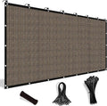 Shade&Beyond 90% Sun Shade Cloth with Grommets, 8' X 8' Pergola Shade Cover Canopy, Mesh Tarp Sun Screens for Patio, Outdoor, Garden, Backyard, Mocha, GN10