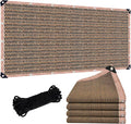 90% Shade Cloth Sun Shade Fabric Privacy Screen Shade Cover for Patio Garden Pergola Shade Cover Canopy with Gromments Mocha （12 x 20 FT）