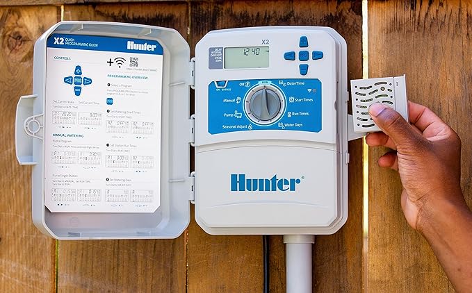 Hunter Hydrawise X2-800 8 Station Hydrawise Controller Bundeled with Wand WiFi Module X2 8 Zone Outdoor or Indoor Smart Internet X2800 Irrigation Timer