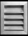 HVAC Premium 8"W x 10"H Aluminum Exterior Gable Louver Vent for Walls & Crawlspace - Weather-Resistant Air Grille with Screen Mesh - [Outer Dimensions 9.75"W x 11.75"H]