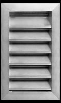 HVAC Premium 8"W x 14"H Aluminum Exterior Gable Louver Vent for Walls & Crawlspace - Weather-Resistant Air Grille with Screen Mesh - [Outer Dimensions 9.75"W x 15.75"H]