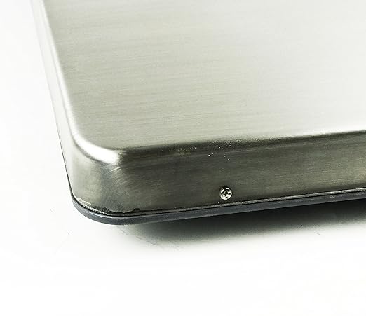 Angel USA Extra Large Platform 22 inches x 18 inches Stainless Steel 400lb Heavy Duty Digital Postal Shipping Scale, Powered by Batteries or AC Adapter, Great for Floor Bench Office Weight Weighing