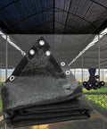 90% Black Shade Cloth 13ft x 16ft Heavy Duty Outdoor Mesh Tarp with Grommets，Sun Shade Canopy for Patio，Garden，Greenhouse，Chicken Coops，Plants Vegetables，Swimming Pool