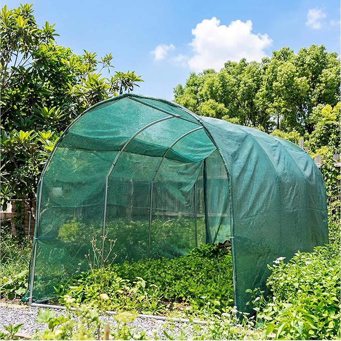 40% 6ft x 200ft Bulk Eyelets Shade Cloth Roll UV Resistant Sunblock Shade Net Windscreen Cover Fabric Roll for Garden Greenhouse Flower Plant Patio Kennel Canopy(Green)