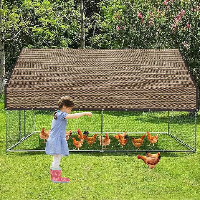 80% Sunblock Shade Cloth Net Resistant-6x20Ft Garden Shade Mesh for Plant Cover, Greenhouse, Chicken Coop, Kennels, Tomatoes Plants