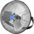 NORTHSKY 18" Industrial Wall Fan, 3 Speeds, 4900 CFM High Velocity Wall Mount Fan, 1/8 HP, 360° Head Hit, Ideal for Greenhouse, Workshop, Garage, Commercial Use, UL Listed