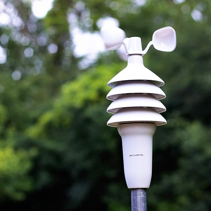 AcuRite Notos (00622) Pro Color Weather Station with Wind Speed, Temperature and Humidity, dark theme