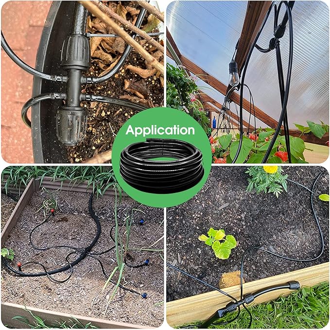 Maotong 20 FT 1/2 inch Drip Irrigation Tubing Main Line Hose for Garden Irrigation System