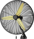 Uthfy 30 Inch Wall Mount Fan, High Velocity Max.11200 CFM Industrial Wall Fan, Heavy Duty Oscillating Fan with 3 Speeds, Outdoor Fan for Garage, Workshop, Patios, Commercial, Indoor Use, ETL Certified