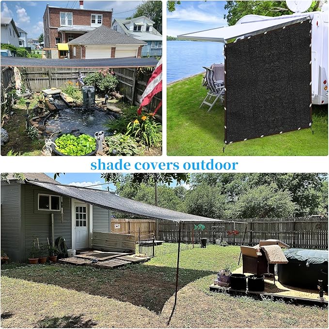 Shade Cloth for Garden 13x26FT,with Grommets,Shade Cloth 90%,Shade Tarps for Outdoors,Sombra para Patio,Carports, Farms, Orchards,Plants、Vegetable Gardens, Greenhouse insulation, Pastures, and Stables