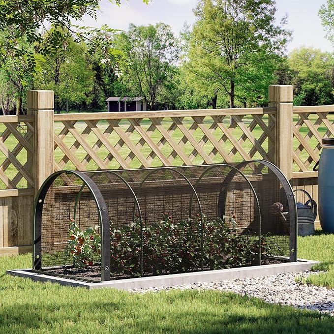 30% Shade Cloth for Garden, Customizing Outdoor Sun Shade Netting with Reinforced Grommets, Pergola Shade Cover Mesh Tarp for Plants Patio Greenhouse Chicken Coop, 6x15 FT, Black