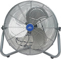 iLIVING 20 Inch 7500 CFM Turbo High Velocity Floor Fan, 3-Speed Heavy Duty Metal Fan for Office, Commercial, Workstation, Greenhouse, Garage, Warehouse, Shop Attic Use, Silver, UL Listed