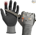 Schwer AIR-SKIN Cut Resistant Work Gloves AR5918 with Extreme Lightweight&Thin, Safety Cutting Gloves for Fishing, Refined Work, Garden, Touch-screen, 3D-Comfort Fit, Breathable, 2 Pair (L)
