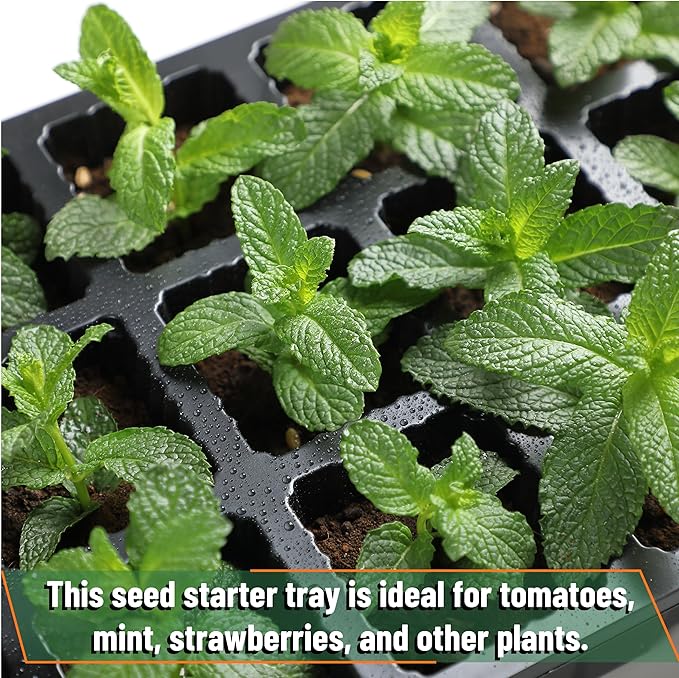Mr. Pen- Seed Starter Tray Kits, 10 Set, Total 150 Cells, Durable Plant Germination Trays with Humidity Vented Domes and Bases, Ideal for Seed Starting, Indoor Gardening and Greenhouse
