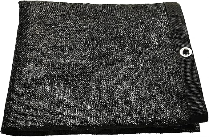 Shatex 90% Shade Fabric 6x20ft Sun Shade Cloth with Grommets for Pergola Cover Canopy Black, 12 Bungee Balls