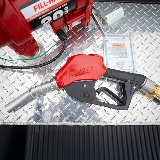 Fill-Rite N100DAU12 1” 3 to 25 GPM Heavy Duty Automatic Fuel Transfer Nozzle, Red | For Gasoline, Diesel, Biodiesel up to B20, E15 & Kerosene
