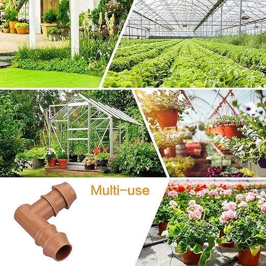 20 Pieces Drip Irrigation Barbed Elbows Fittings for 1/2” Tubing (0.600”ID) - Drip Elbows (17mm) Irrigation Tubing Connectors for Drip Sprinkler Garden Lawn Systems
