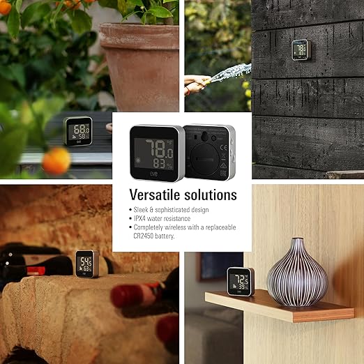 Eve Weather (Matter) – Smart Weather Station for Temperature, Humidity, Weather Trend, IPX4 Water Resistance, Display, Wireless, Siri Voice Access, Requires Thread Border Router