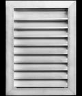 HVAC Premium 16"W x 20"H Aluminum Exterior Gable Louver Vent for Walls & Crawlspace - Weather-Resistant Air Grille with Screen Mesh - [Outer Dimensions 17.75"W x 21.75"H]