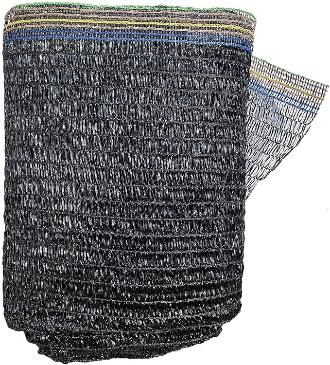 55% Sunblock Shade Cloth Cover Mesh UV Resistant Net for Garden Flower Plant Greenhouse, Black (6 x 20 FT)