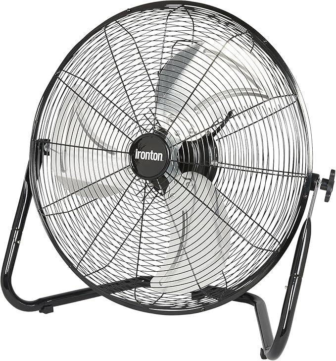 Ironton 20in. High-Velocity Fan, 4500 CFM, 3-Speed, Tilting Head