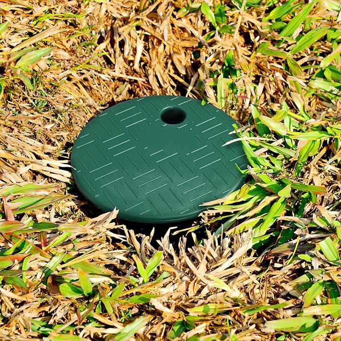 TIDTALEO 6pcs 6-inch Round Irrigation Valve Box Lid Cover for Sprinkler System Outdoor Watering Equipment Heavy Duty Replacement Caps for Garden Valve Boxes