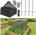 70% Shade Cloth for Garden, 6.56 X 3.3Ft Sun Shades Cloth Outdoor Patio with Stakes, Rope and Gloves, Plant Shades for Outdoor Plants, Durable Uv Blocking Mesh for Garden, Patio, Greenhouse