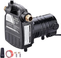 TRUPOW 1/2HP 1450GPH 115-Volt Cast Iron Portable Electric Power Utility Transfer Water Pump with Carbon Brush, Filter, Brass Connectors, for Garden, Rain Barrel, Pool, Pond, Hot Tub, Aquarium Draining