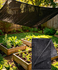 e.share Black Shade Cloth, 70%-80% Sunblock UV Protection, 20 FT X 20 FT Sun Mesh Net for Garden Plant Cover,Porch Screen,Pergola,Greenhouse,Chicken Coop,Car Barn Kennel,Backyard Patio Sunshade