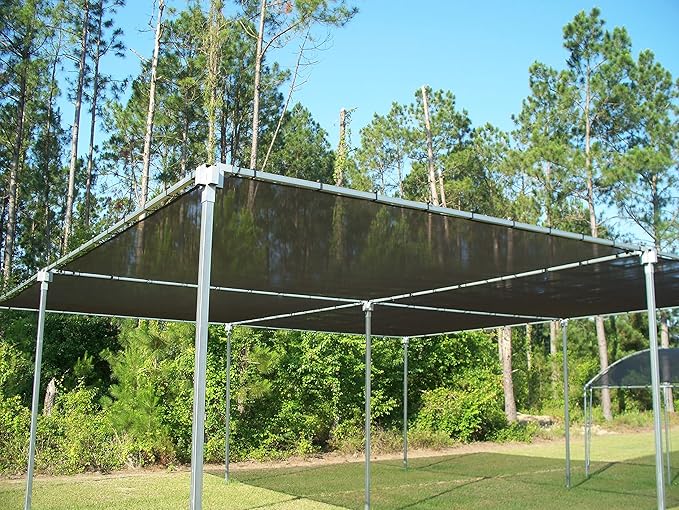 Agfabric 40% Shade Cloth 12X 20ft Sun Shade Fabric Sunblock Shade Cloth Cover with Clips for Plants, Black