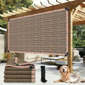 90% Outdoor Sun Shade Cloth, 20 x 20 FT Pergola Shade Cover with Grommets, Privacy Screen Sunshades for Patio Garden Backyard Plant, Mocha
