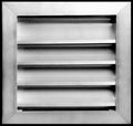 HVAC Premium 10"W x 10"H Aluminum Exterior Gable Louver Vent for Walls & Crawlspace - Weather-Resistant Air Grille with Screen Mesh - [Outer Dimensions 11.75"W x 11.75"H]