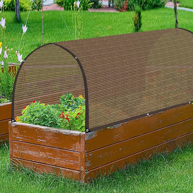 80% Garden Shade Cloth Sun Shade Fabric – UV Resistant Durable Sunblock Netting for Plants, Outdoor Patio, and Greenhouse Coverage