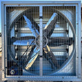 54” Belt Driven Greenhouse Exhaust Fan with Shutter, 50” Blade, 54” Square Housing, 25,900 CFM Commercial Agricultural Barn Ventilation Fan, 1.5 HP 110V Motor, Open Box Condition
