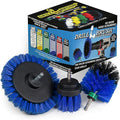 Pool Grout Cleaning Brush Kit - Professional Pool Accessories - Boat Cleaning Supplies - Boat Deck Power Scrubber Set - Tank Cleaner Tools for Home Use - Aquatic Scrubbing Brushes - Deck Scrub Brush