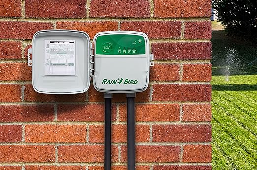 Rain Bird ARC8 App-Based Indoor/Outdoor Smart WiFi Irrigation Sprinkler Timer/Controller, 8-Zone/Station, EPA WaterSense Certified, Compatible with Alexa, Indoor/Outdoor 8-Station