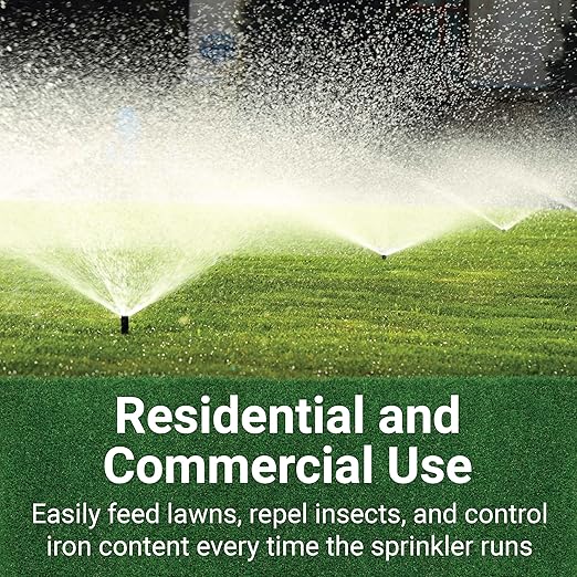 GreenFeeder Automatic Liquid Injector System, Works with Residential or Commercial Lawn Irrigation System, Use with NatureShield or GrassSoGreen