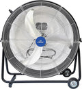 iLIVING 30 Inches High Velocity Drum Fan Industrial, Commercial, Air Circulator for Garage, Shop, Patio, Barn, Greenhouse, Speed Control 8300CFM, UL Listed,Black