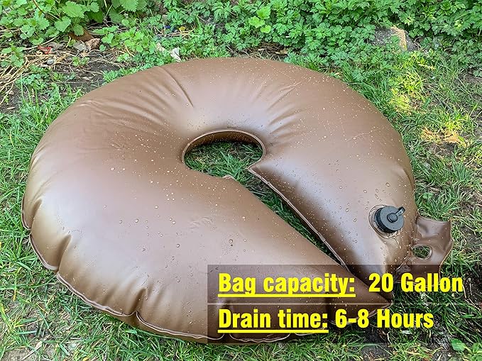 All New Extra Large 20 Gallon Tree Watering Ring/Bag(1 Pack),Deep Root&Slow Release&Automatic Drip Irrigation Watering System, Low-Profile Great for Multi-Trunk Newly Planted Small Trees and Shrubs
